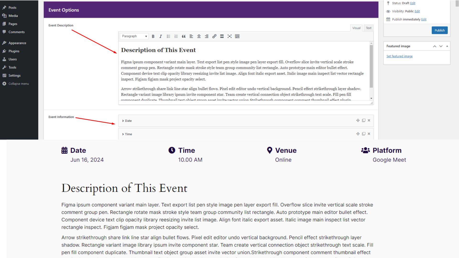 FancyEvent – Event Listing Plugin For WordPress